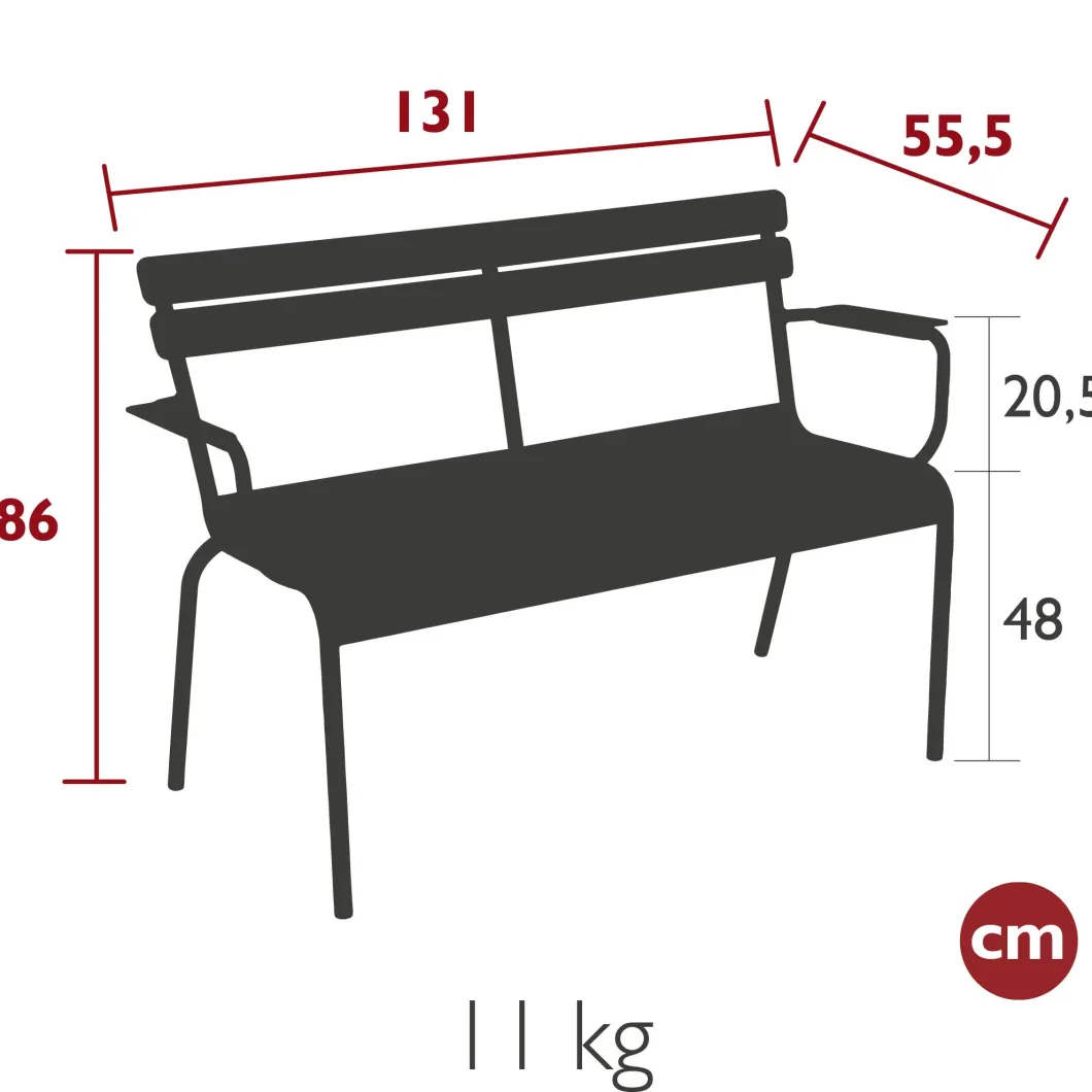 BANC DE JARDIN 2 PLACES