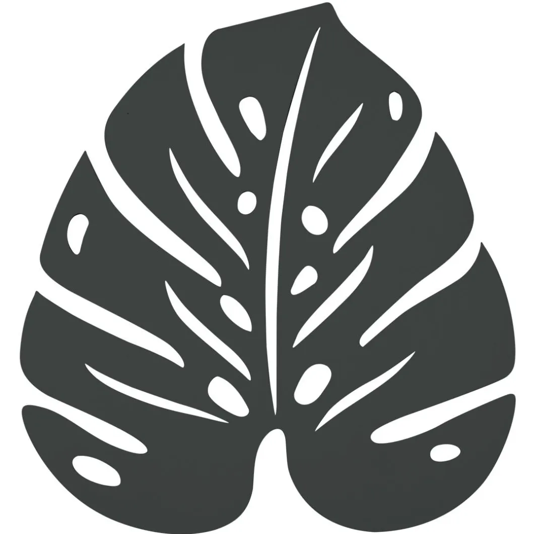 DESSOUS DE PLAT MONSTERA 24 X 22 CM