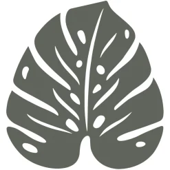 DESSOUS DE PLAT MONSTERA 24 X 22 CM
