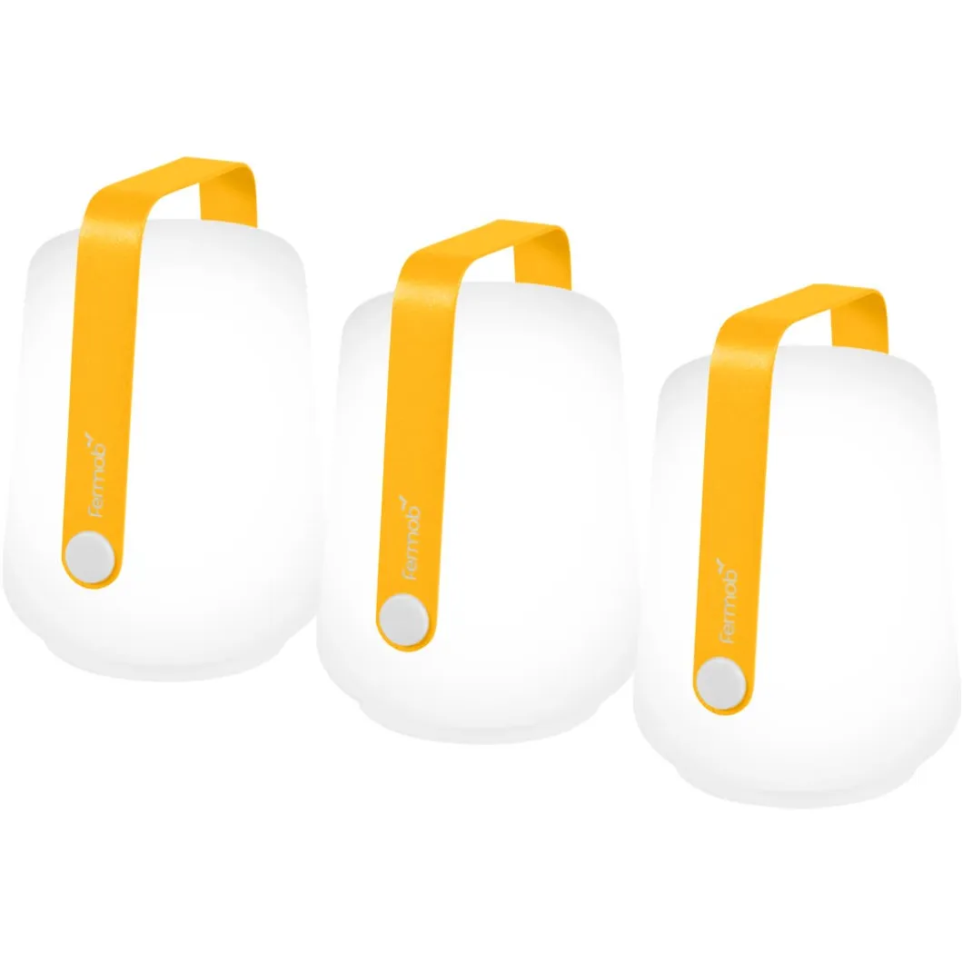 LOT DE 3 LAMPES H.12 CM