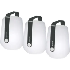 LOT DE 3 LAMPES H.12 CM