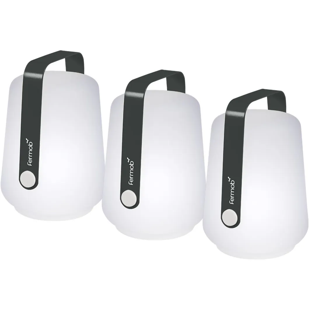 LOT DE 3 LAMPES H.12 CM