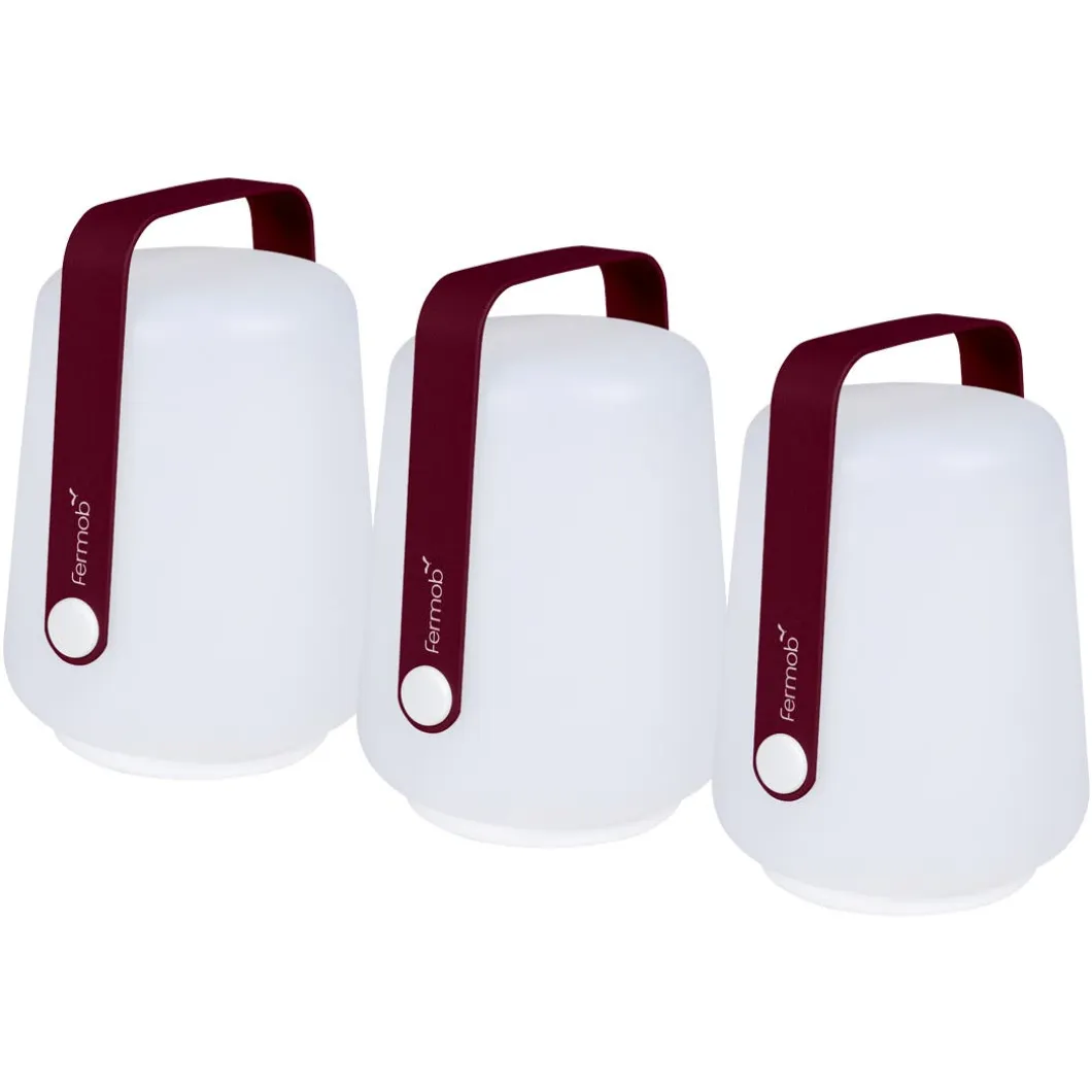 LOT DE 3 LAMPES H.12 CM