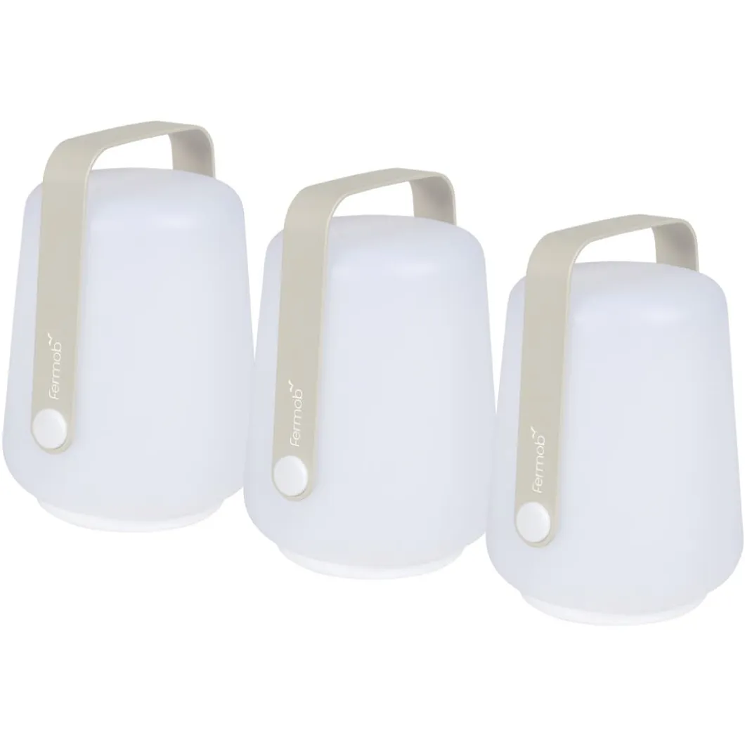 LOT DE 3 LAMPES H.12 CM