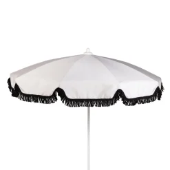 PARASOL Ø250 CM FINITION BAVOLET ET FRANGE COULEUR