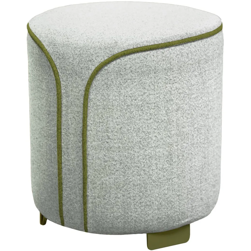 POUF ROND MOUCHETÉ