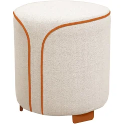 POUF ROND MOUCHETÉ