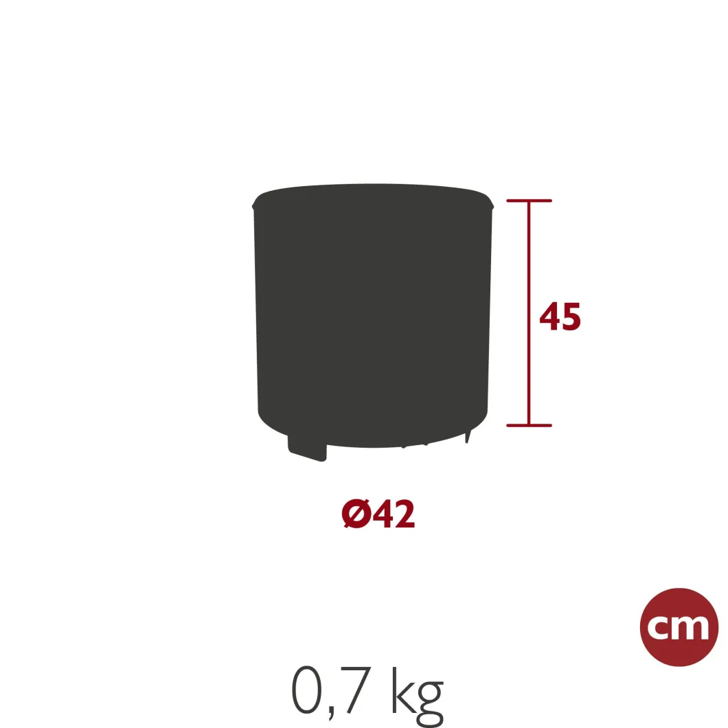 POUF ROND MOUCHETÉ