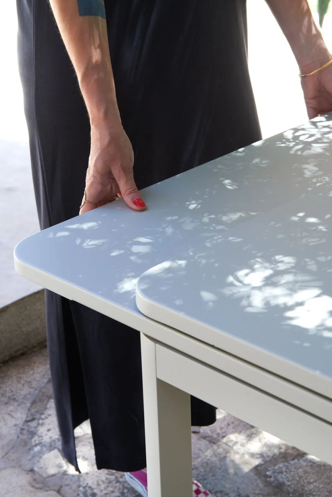 TABLE À ALLONGES 200/300 X 100 CM