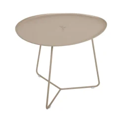 TABLE BASSE OVALE 55 X 44.5 CM, PLATEAU AMOVIBLE