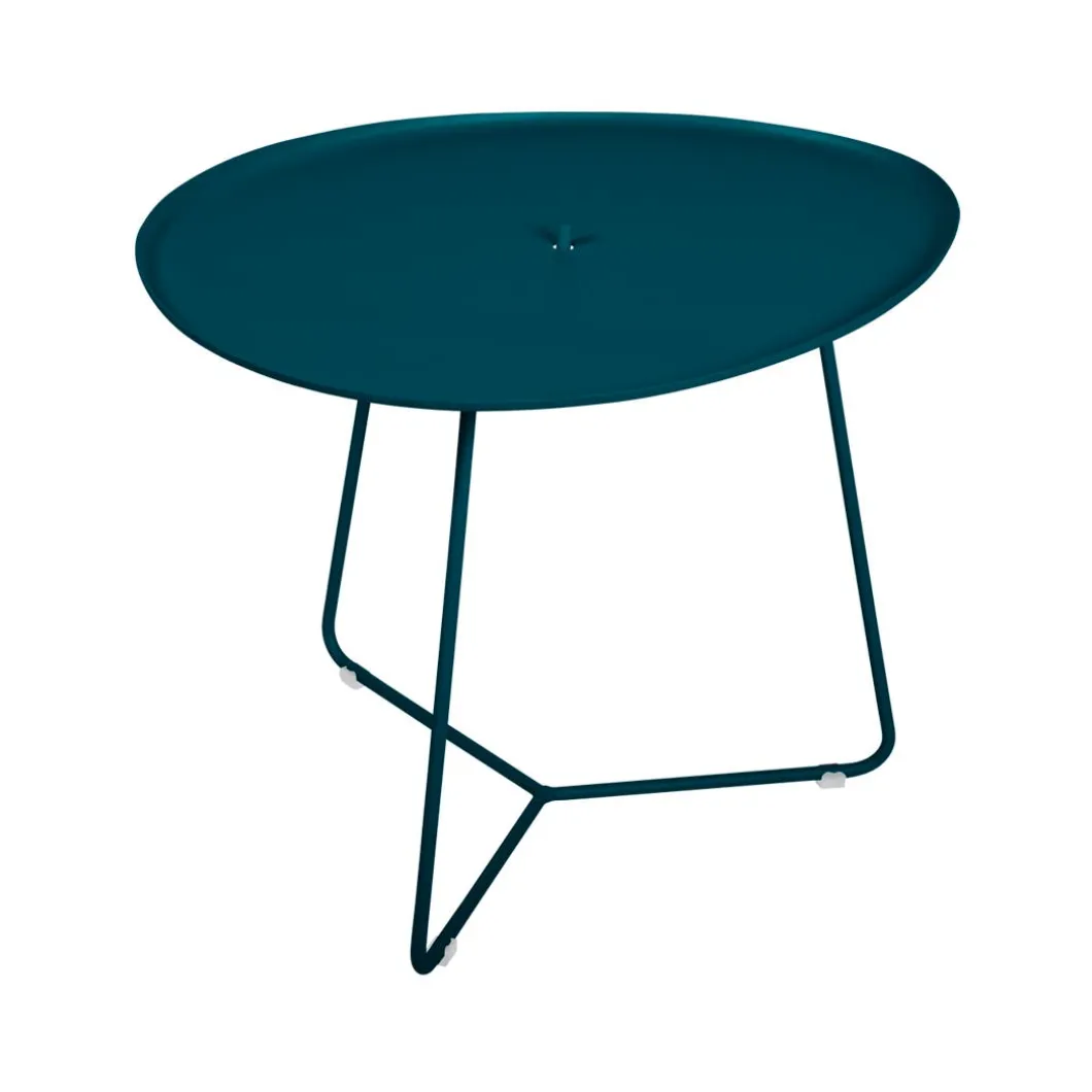 TABLE BASSE OVALE 55 X 44.5 CM, PLATEAU AMOVIBLE