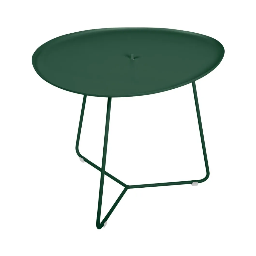 TABLE BASSE OVALE 55 X 44.5 CM, PLATEAU AMOVIBLE