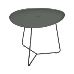 TABLE BASSE OVALE 55 X 44.5 CM, PLATEAU AMOVIBLE