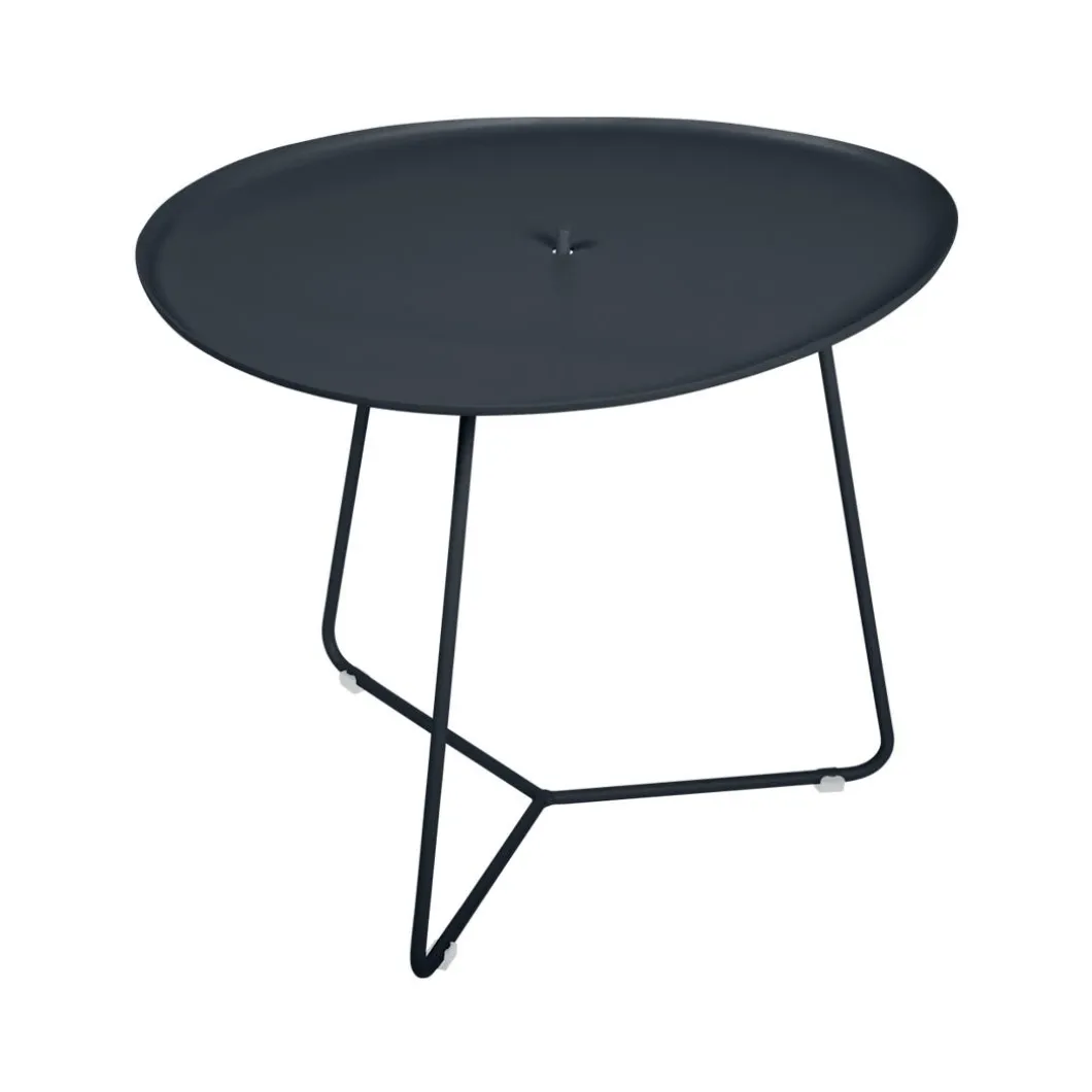TABLE BASSE OVALE 55 X 44.5 CM, PLATEAU AMOVIBLE