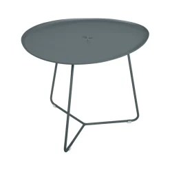 TABLE BASSE OVALE 55 X 44.5 CM, PLATEAU AMOVIBLE