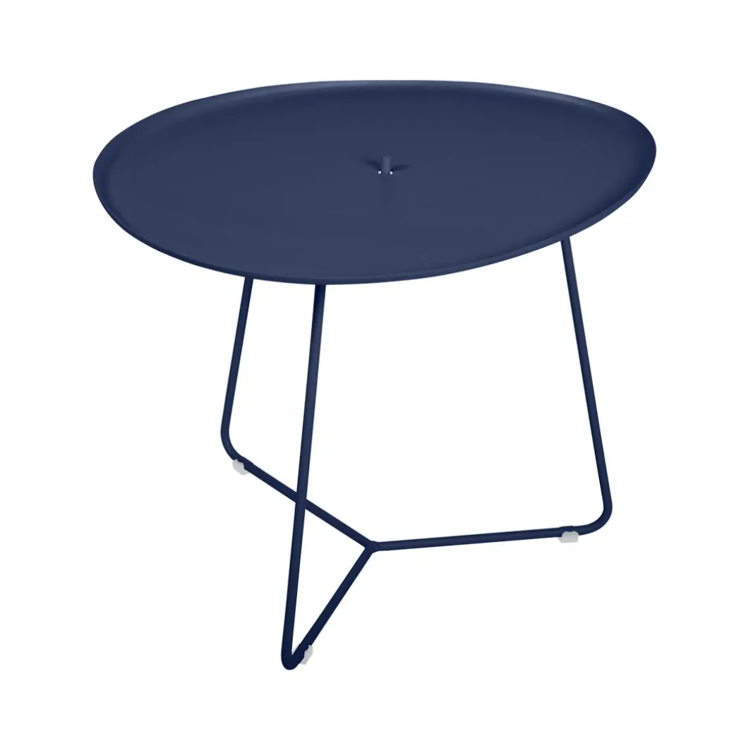 TABLE BASSE OVALE 55 X 44.5 CM, PLATEAU AMOVIBLE