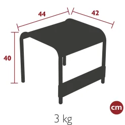 TABLE BASSE / REPOSE-PIEDS 42 X 44 CM