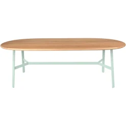 TABLE CHÊNE OVALE 220 X 95 CM