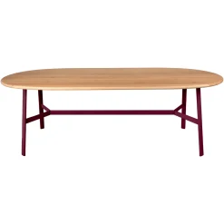 TABLE CHÊNE OVALE 220 X 95 CM