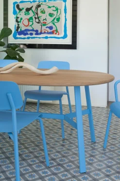 TABLE CHÊNE OVALE 220 X 95 CM