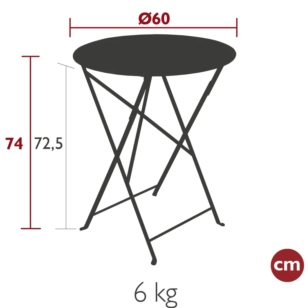 TABLE Ø 60 CM