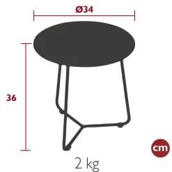 TABLE D'APPOINT Ø 34 CM