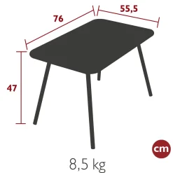 TABLE 76 X 55.5 CM