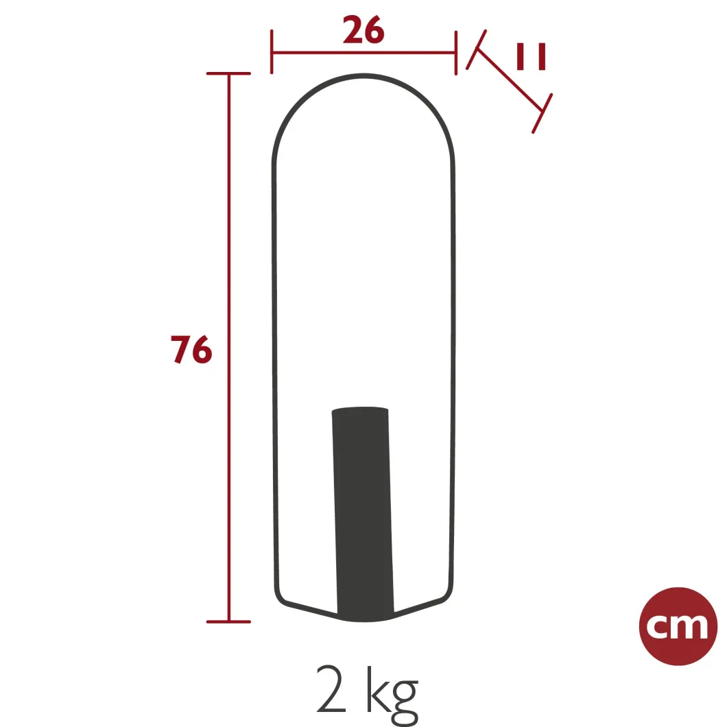 VASE CYLINDRIQUE H 76 CM